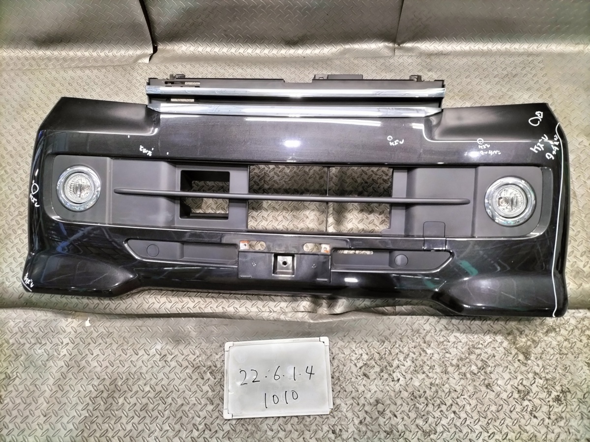 ★S321G　ダイハツ　アトレー ワゴン カスタム ターボ RS　平成19年　純正　フロントバンパー　フォグ付　5211 9S 170　X07 黒 ブラック★