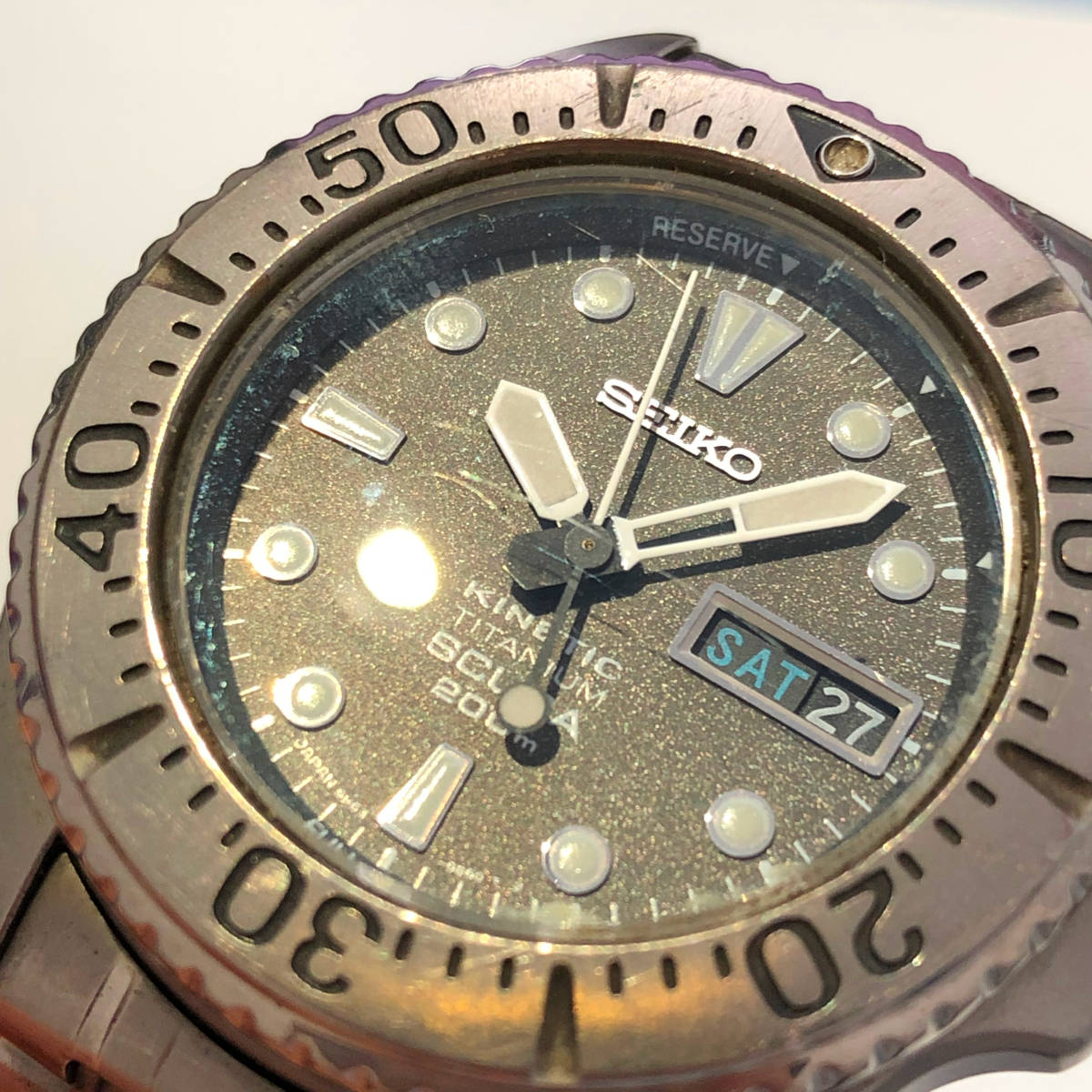 神100-12☆ 1円 セイコー SEIKO キネティック スキューバ KINETIC 