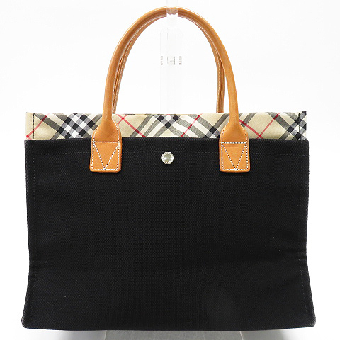BURBERRY ブルーレーベル トートバッグ 即決】BURBERRY BLUE LABEL 