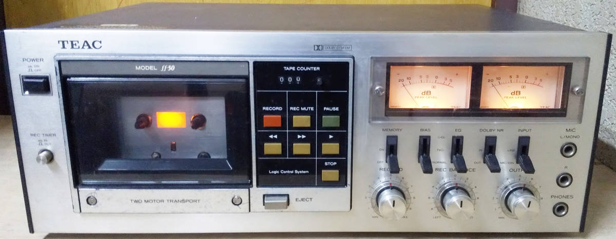 TEAC ff-50 カセットデッキ　送料込み ティアック カセットデッキ TEAC ff-50 ジャンク 部品取り用 TEAC ff