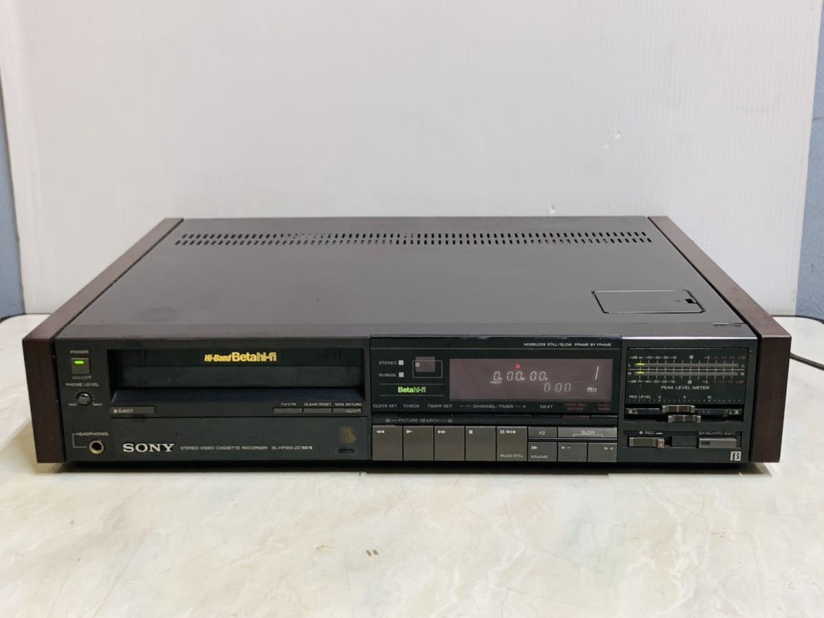 SONY Betamax ビデオカセットレコーダー SONY ソニー BETAMAX ビデオカセットレコーダー SL-HF500 日本製品