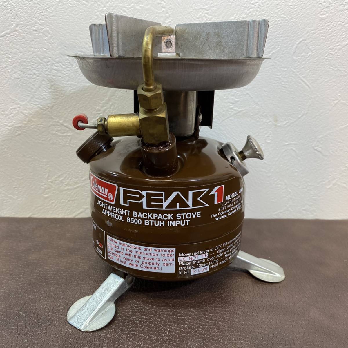 アウトドア Coleman PEAK1 シングルバーナーコンロ 400A