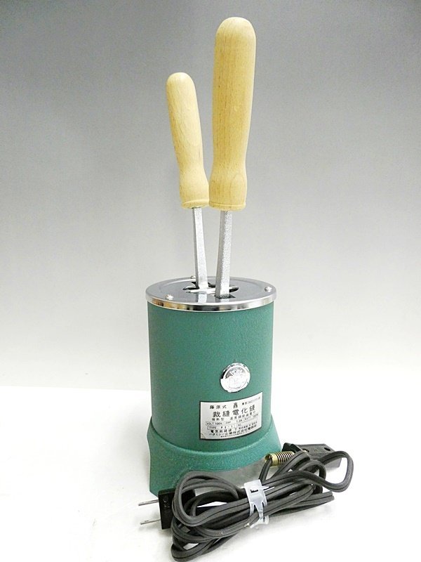13 86-509758-06 [Y]【B】ハタミシン 藤原式 裁縫電化鏝 傍熱型 温度