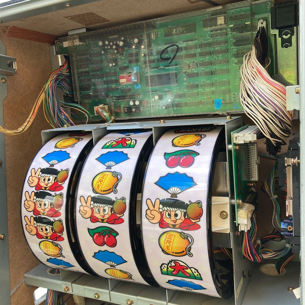 パチスロ 実機 大花火 4号機 コイン不要機 アルゼ 大花火30 コイン不要機