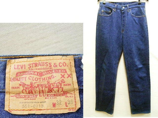 リーバイス501ハチマル W31L32 Levis ビンテージ USA製 黒カン ◇即決 