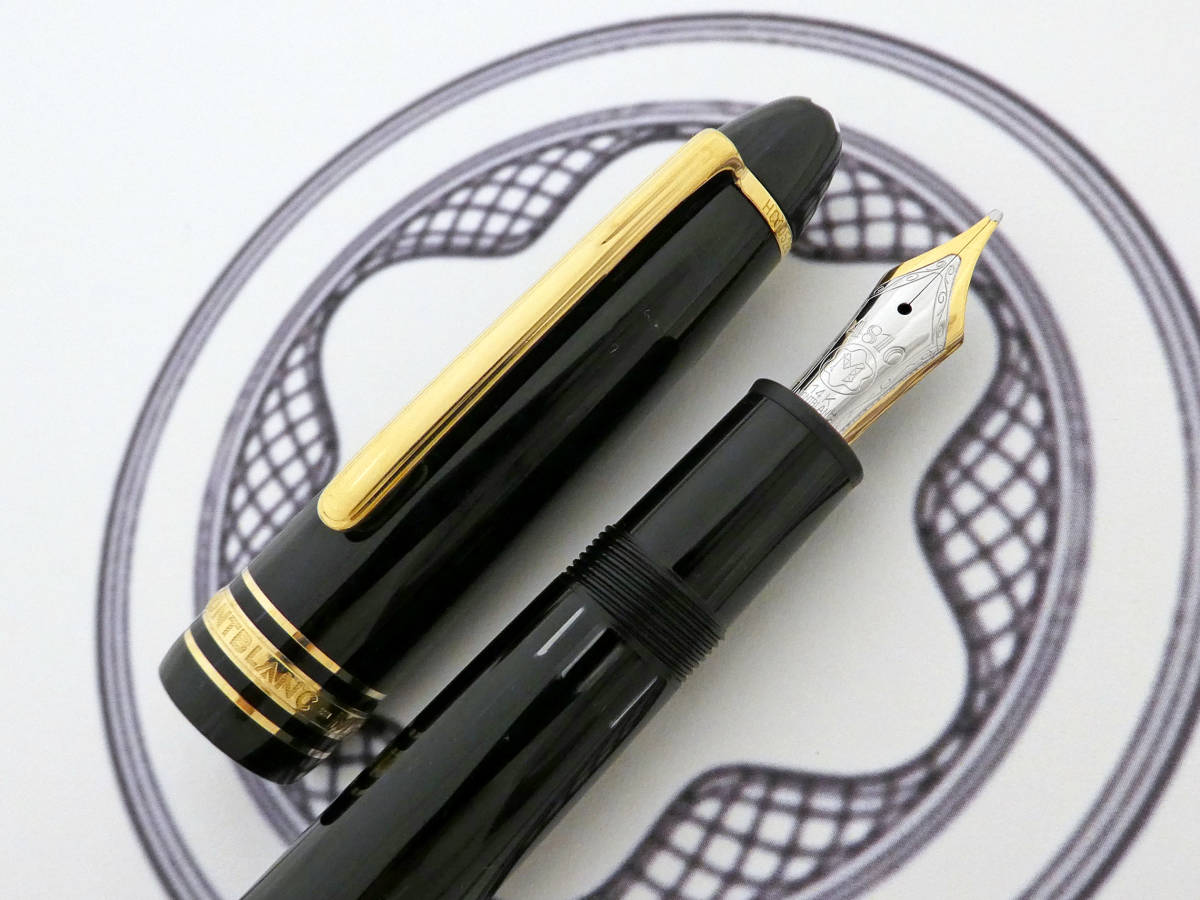 □モンブラン1990s万年筆【146】極美品 使用感極薄 14K バイカラーニブ