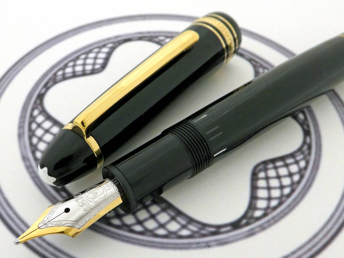 □モンブラン1990s万年筆【146】極美品 使用感極薄 14K バイカラーニブ
