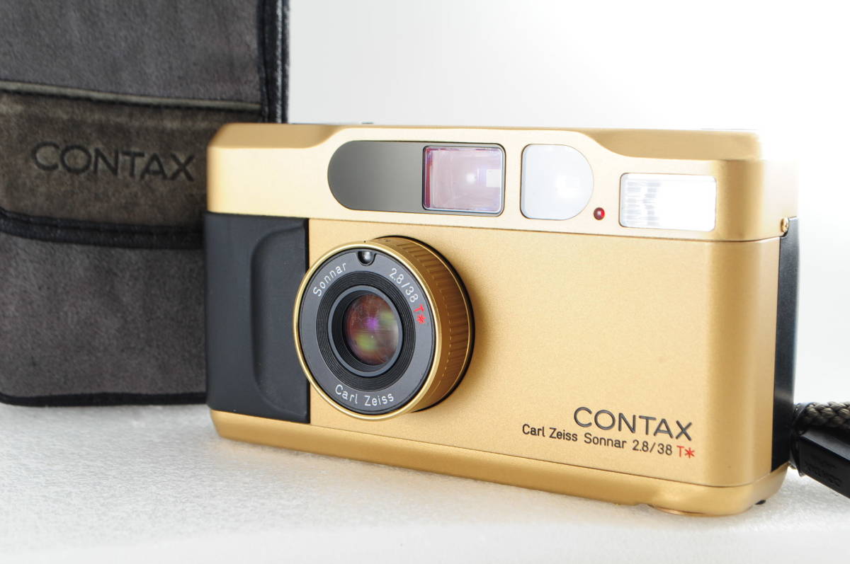 ☆超美品☆ CONTAX コンタックス T2 人気のゴールド ☆極めて美しい 