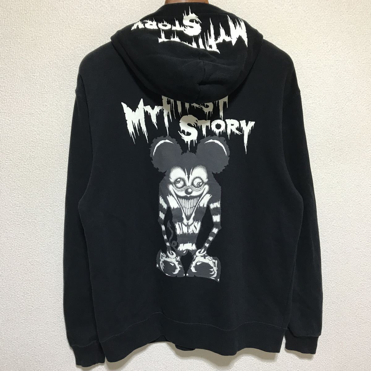 大人気，100%新品 古着 MY FIRST STORY/マイファーストストーリー/MFS/マイファス君ジップパーカー/スウェット/ブラック/Lサイズ(その他)｜売買されたオークション情報、yahooの商品情報をアーカイブ公開 - オーク その他