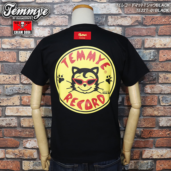 安い，豊富な XL TEMMYE/ティミー by CREAM SODA クリームソーダ TEレコードマットTシャツBLACK TE22T-01BLACK ロックンロール ロカビリー(イラスト、キャラクター)｜売買されたオークション情報、yahooの商品情報をア XLサイズ以上