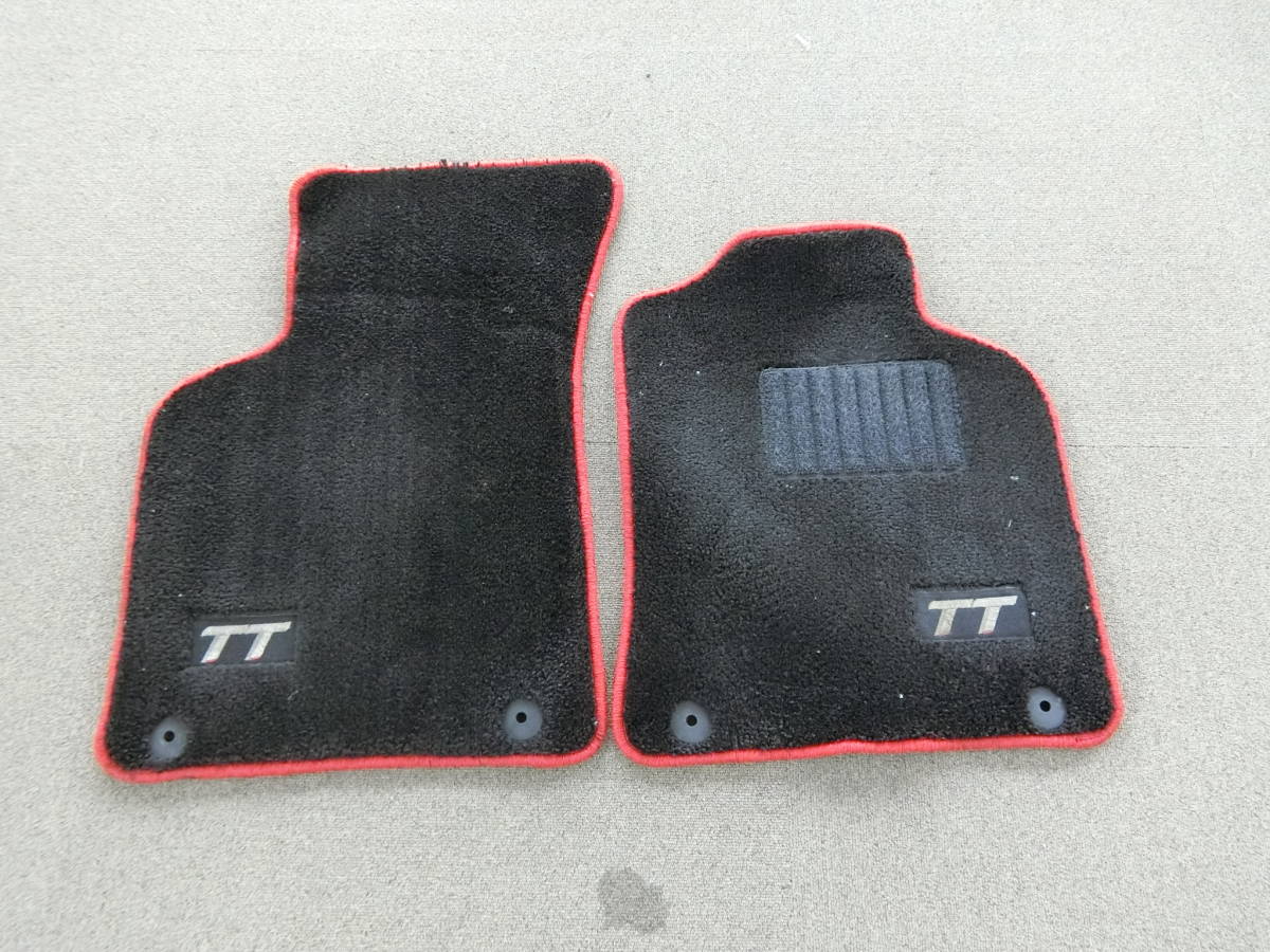 ◇AUDIアウディTT 純正フロアマット前席 レッドステッチ 8NAUQ 8N型 