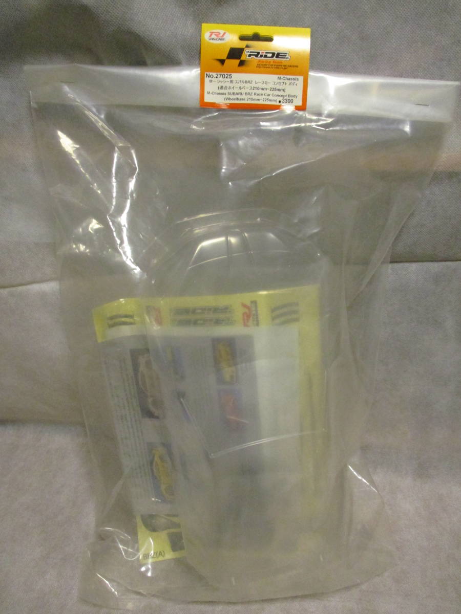 未使用未開封品 ライド 27025 Mシャシー用 スバルBRZレースカー