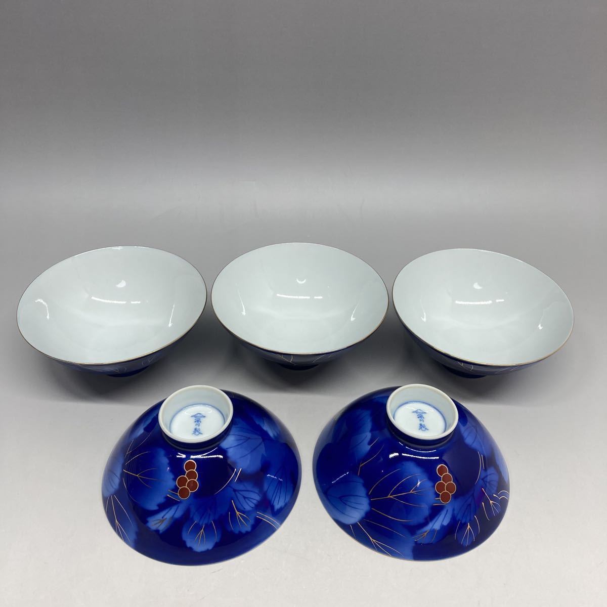 深川製磁 飯碗 瑠璃葡萄 金彩 茶碗 0 メルカリ - 未使用 4客 葡萄瑠璃