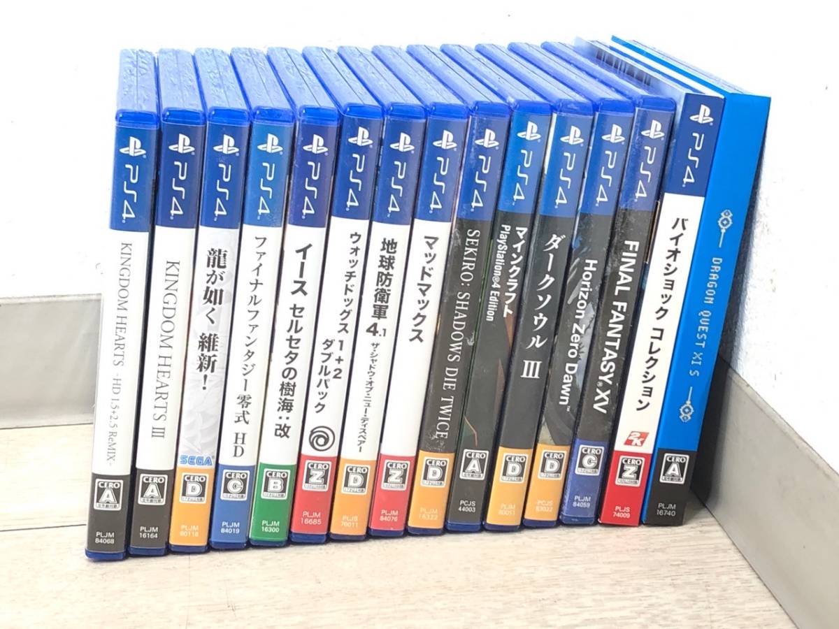 8/091 【動作未確認】PS4 ゲームソフト ソフト まとめて 15点 龍が如く 
