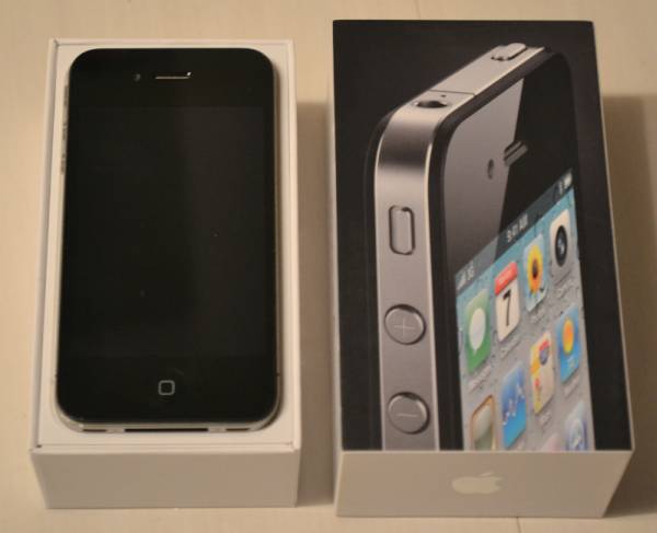 iphone 4 16GB白ロム　本体　ソフトバンク　黒　美品_1