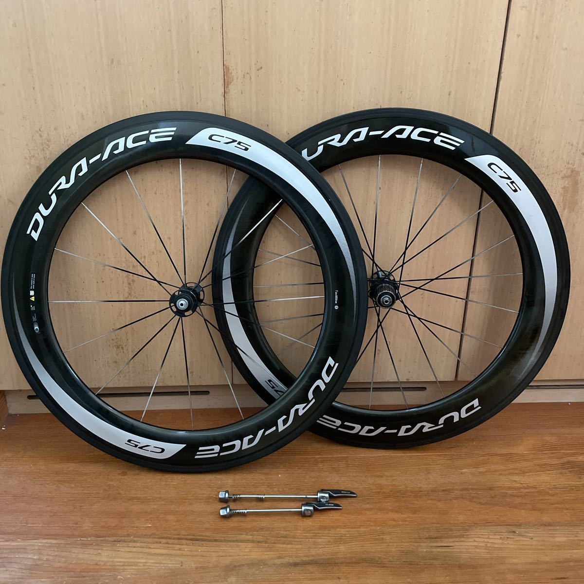 美品SHIMANO DURA-ACE C75-TU 前後セット（純正バッグ付） 中古 SHIMANO DURA-ACE （シマノ デュラエース） WH-9000-C75-TU