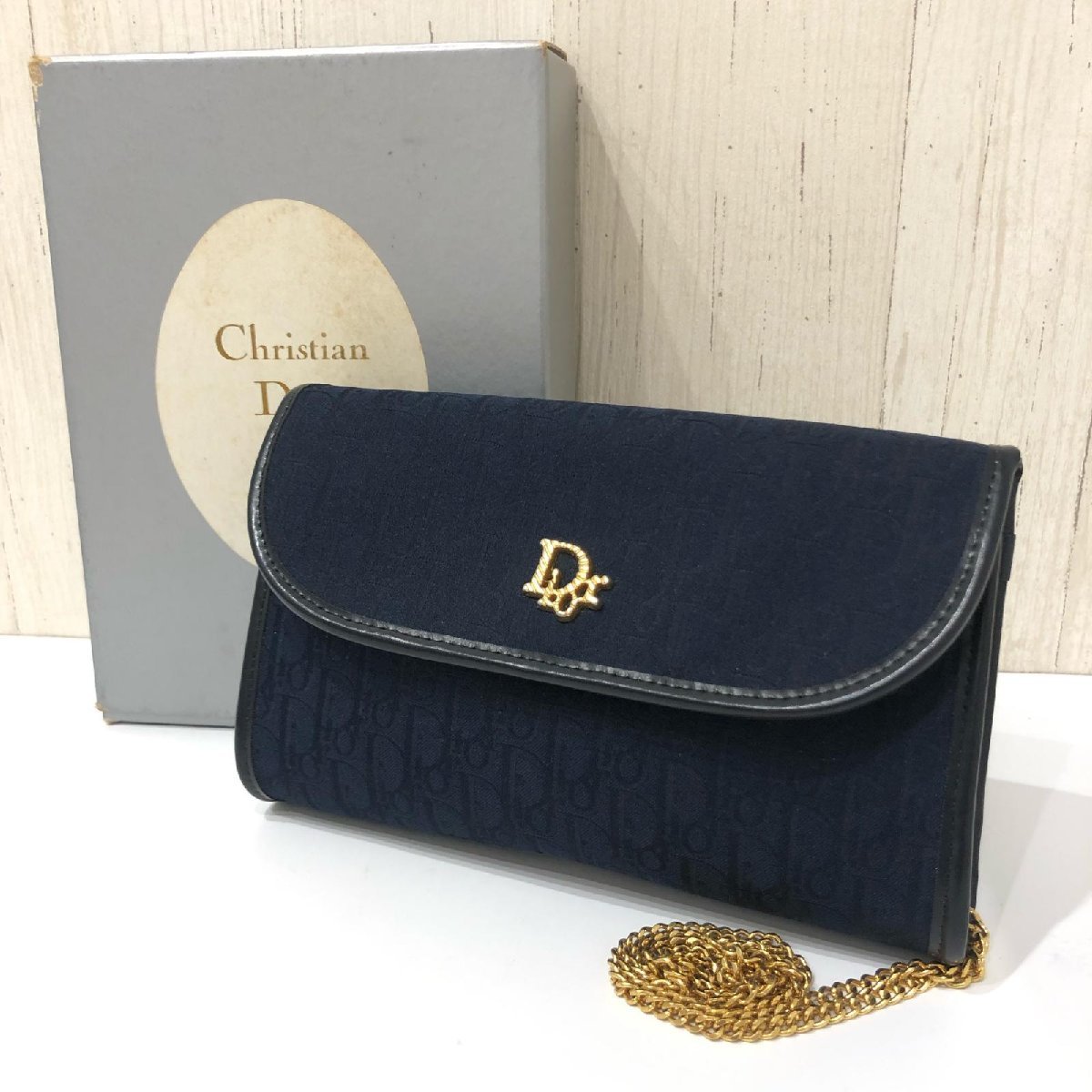 Dior クリスチャン ディオール トロッター チェーン ショルダーバッグ 