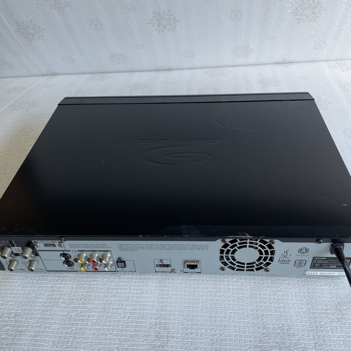 東芝ブルーレイディスクレコーダー DBR-Z160