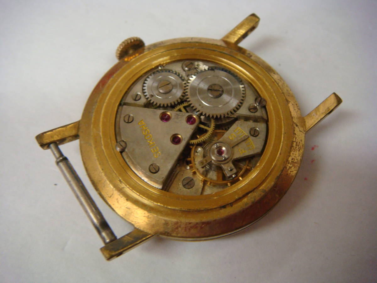 ◆◇５７９Ｘ【１円出品】60S　アンティーク　セイコー手巻腕時計（片付けもの）修理・部品取・ジャンク◇◆