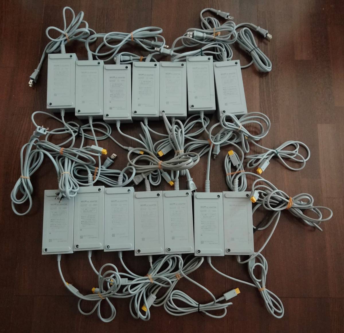 超大量 Wii WiiU 純正 AVケーブル ACアダプター 合計90本セット 動作