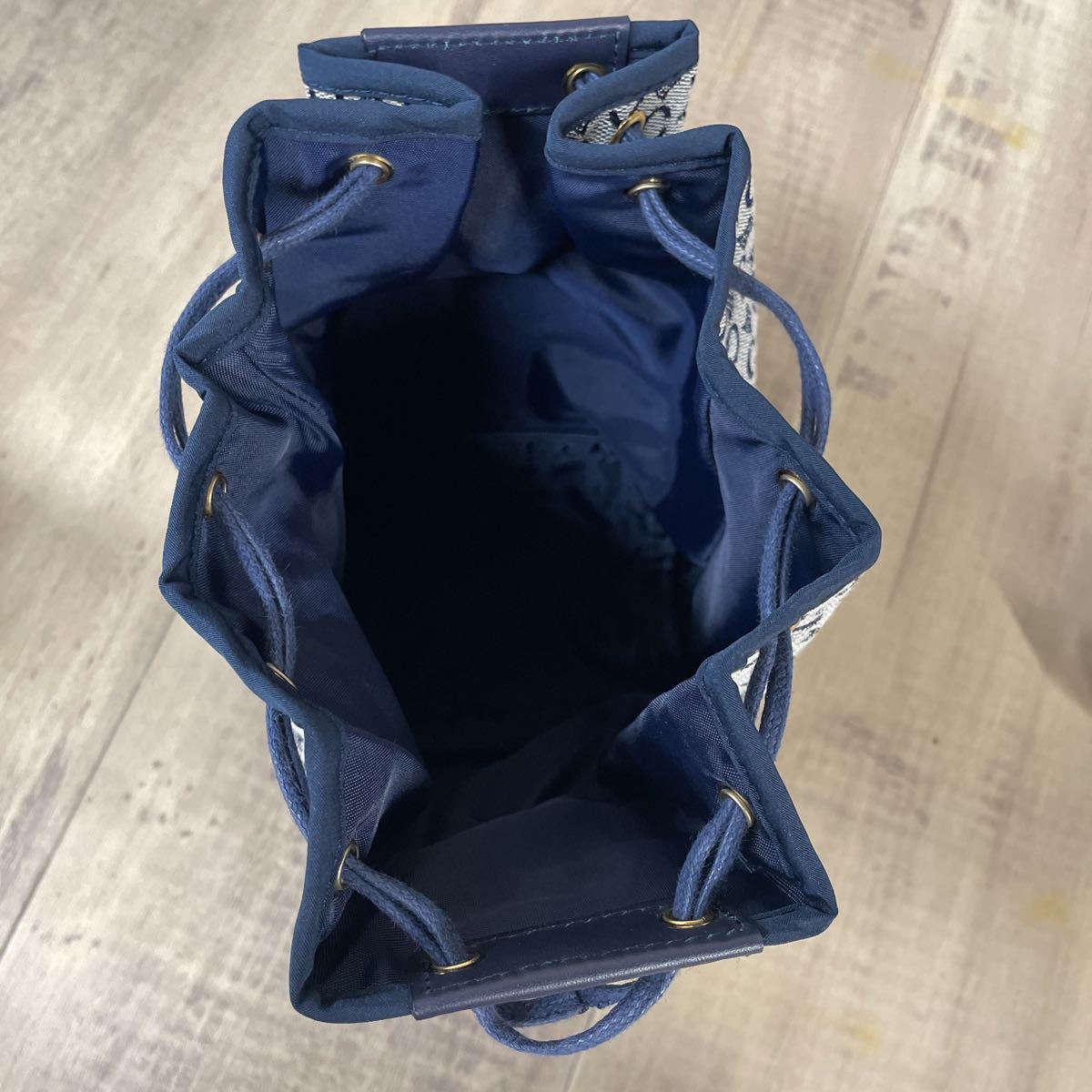 CELINE マカダム柄 セリーヌ CELINEセリーヌ ポーチ 巾着型ショルダー 