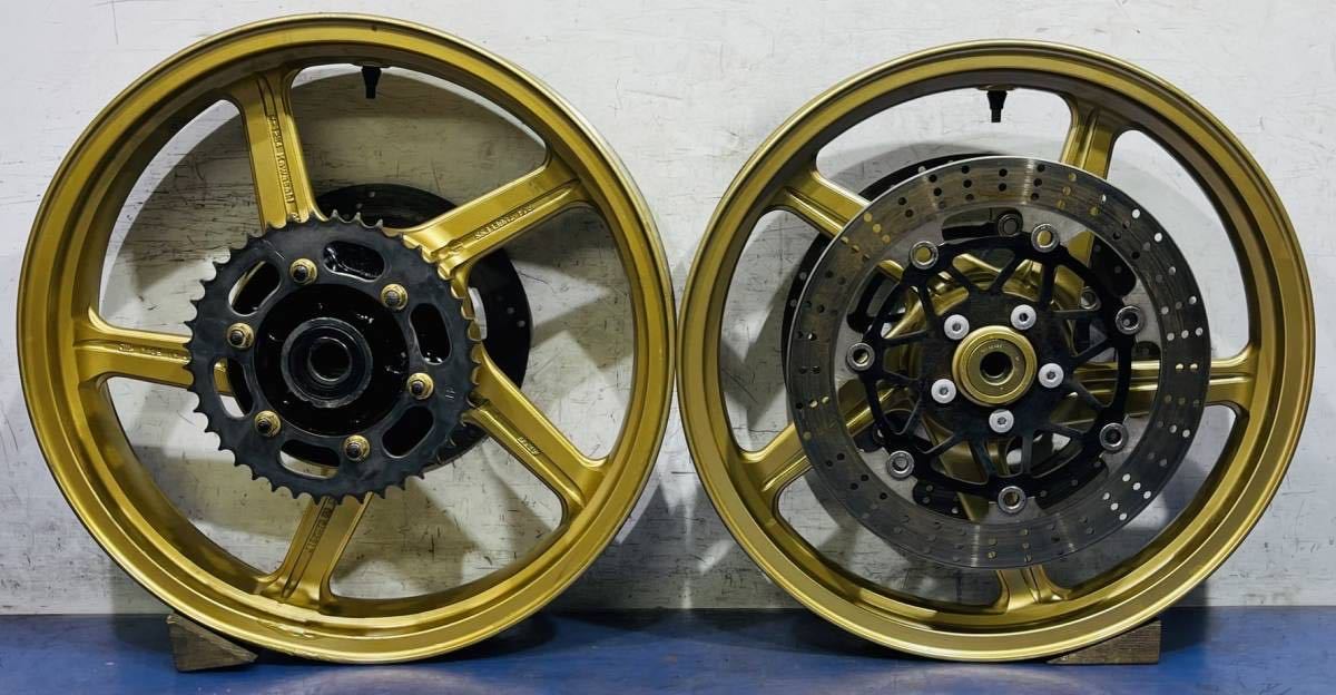 ゼファー400 ZR400C 前後ホイール ディスクローター スプロケセット