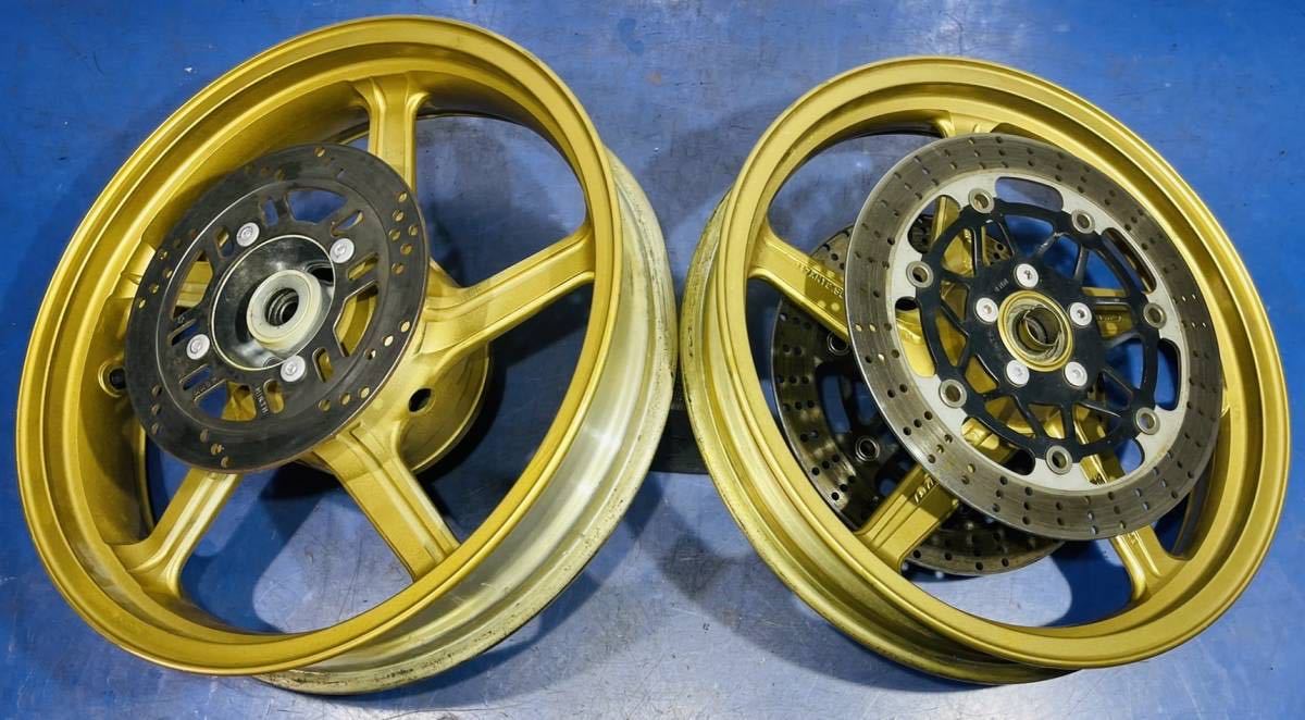 ゼファー400 ZR400C 前後ホイール ディスクローター スプロケセット