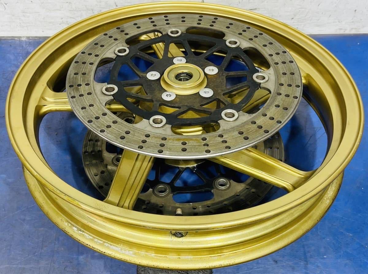 ゼファー400 ZR400C 前後ホイール ディスクローター スプロケセット