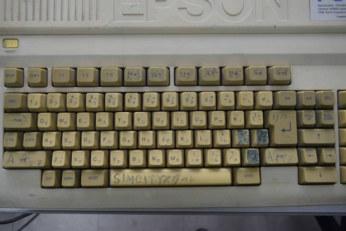 ジャンク EPSON PC-286C-STD PC CLUB 通電OK PC CLUB EPSON PC-CLUB PC