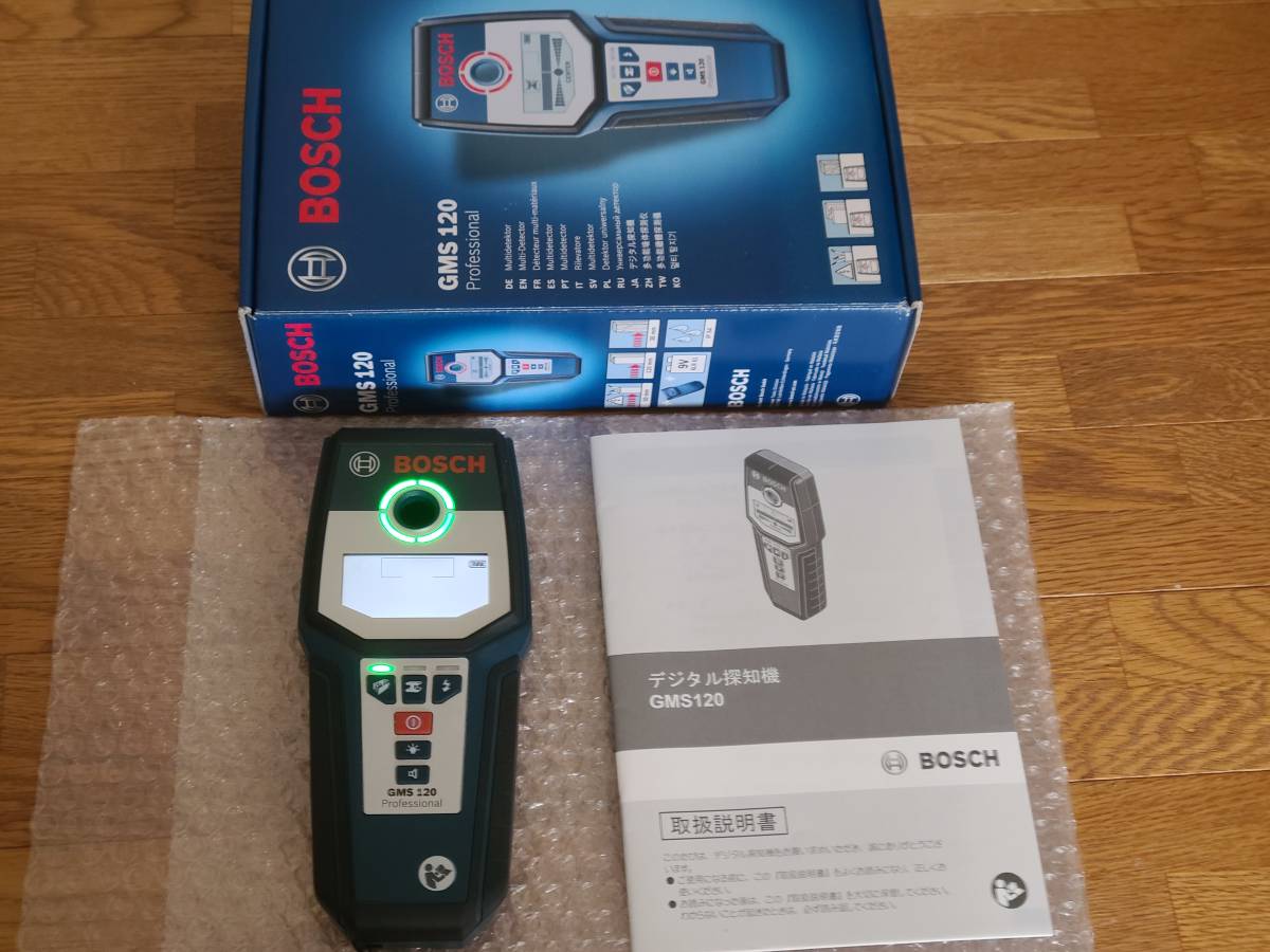 中古】BOSCH 壁裏・壁内探知機 GMS 120 PROFESSIONAL 帯磁金属（鉄など 