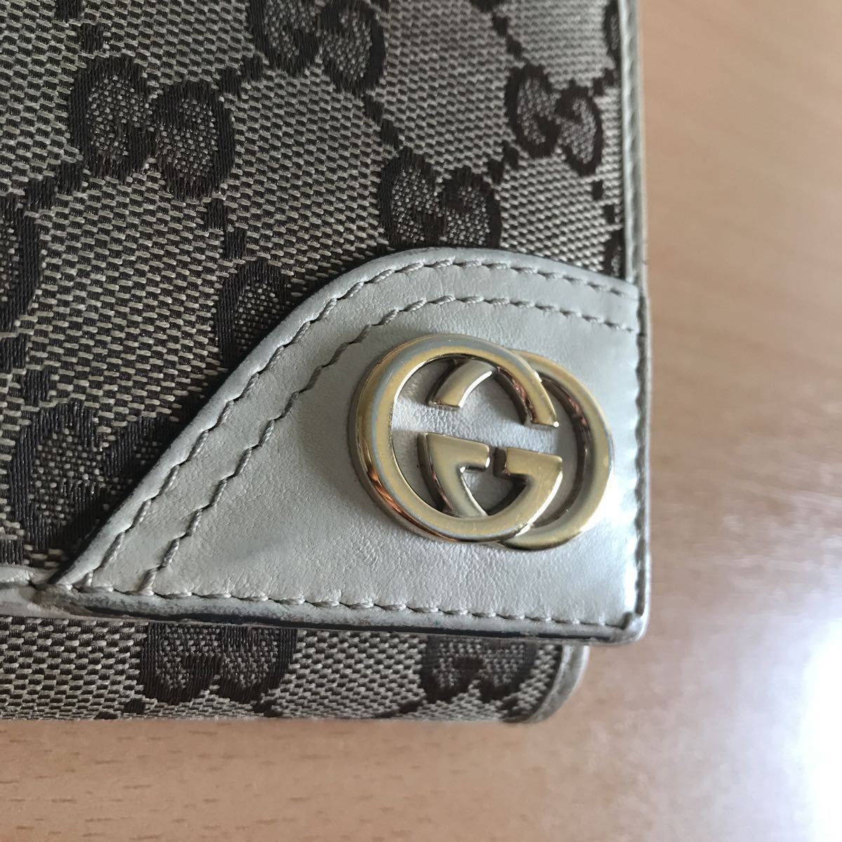 481-0529 GUCCI グッチ 二つ折り財布 インターロッキング GG 181594 