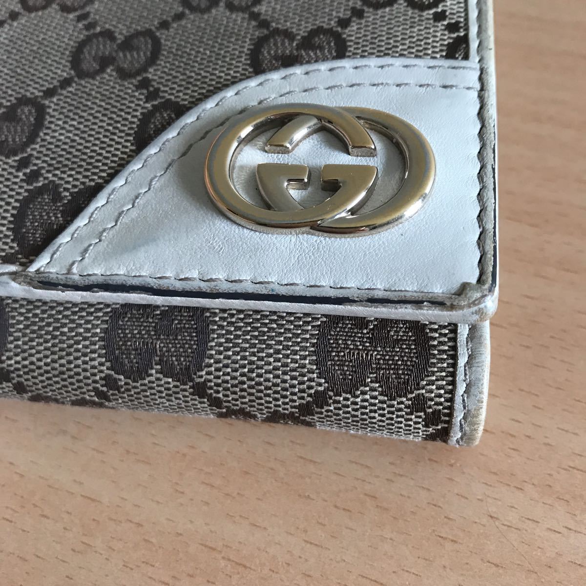 481-0529 GUCCI グッチ 二つ折り財布 インターロッキング GG 181594 