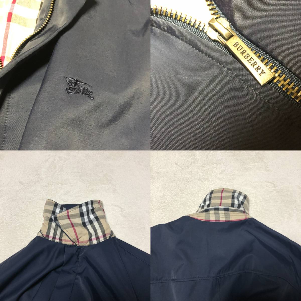 【極美品】バーバリー ロンドン ジャケット ウール メガノバチェック 黒 極美品 BURBERRY LONDON バーバリーロンドン【人気の裏地全面ノバ