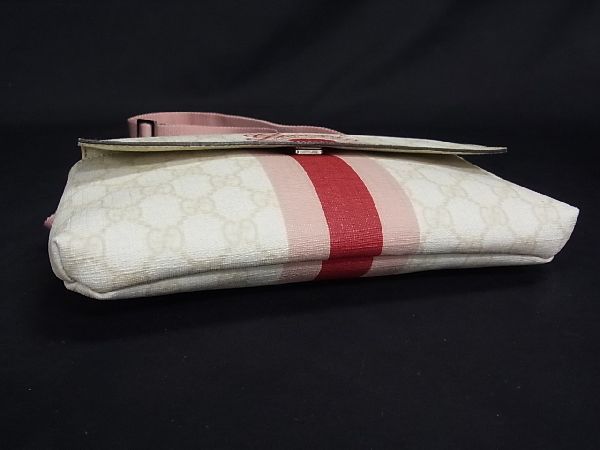 1円 GUCCI グッチ 189815 シェリーライン GGプラス ウエストポーチ  