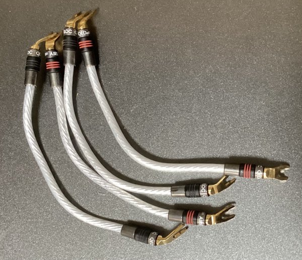 Yラグ　QED AIR LOC用　20本セット QED ジャンパーケーブル 20cm ペア QED Signature Genesis Silver