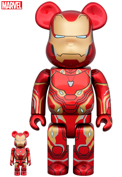 品質保証，新品 BE@RBRICK IRON MAN MARK 50 100％ & 400％(キューブリック、ベアブリック)｜売買されたオークション情報、yahooの商品情報をアーカイブ公開 - オークファン キューブリック、ベアブリック