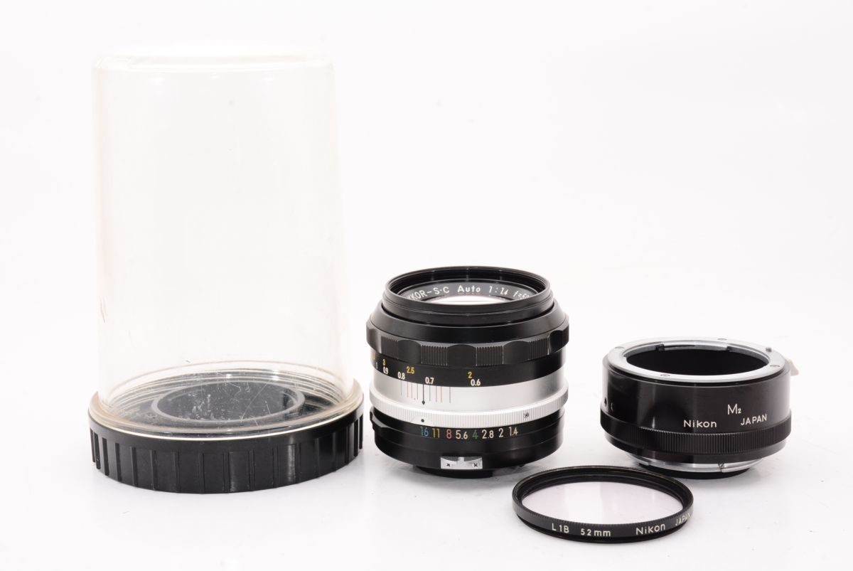 低価，得価 外観特上級 ケース フィルター付 ニコン NIKON 非Ai NIKKOR-S C Auto f1.4 50mm ＭＦ レンズ #e3884(ニコン)｜売買されたオークション情報、yahooの商品情報をアーカイブ公開 - オークファン ニコン