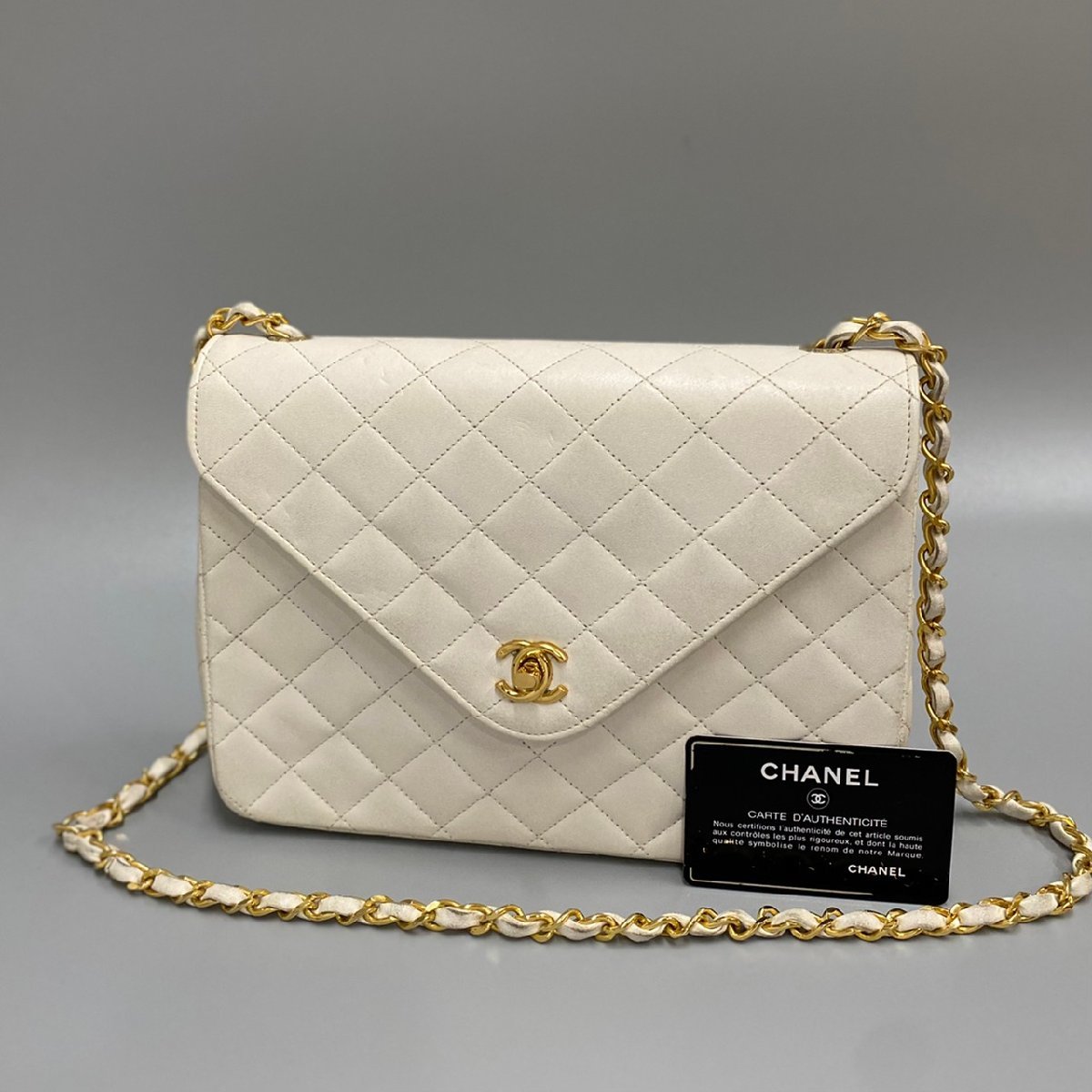 1円 シール カード有 1番台 CHANEL シャネル マトラッセ ラムスキン 