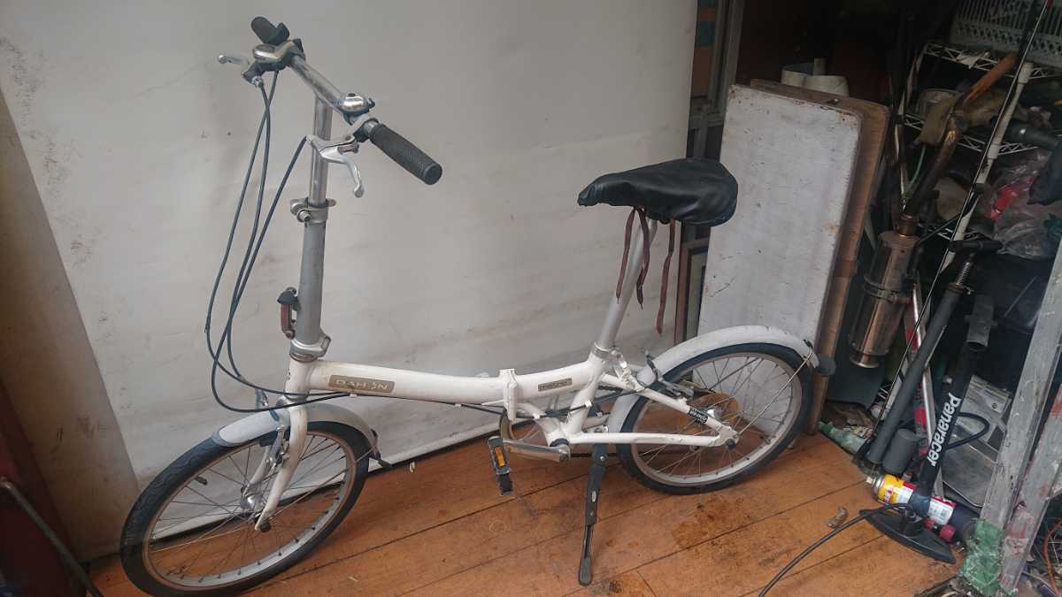 DAHON 折り畳み自転車 6段ギア 20インチ 白 アルミフレーム 格安 中古