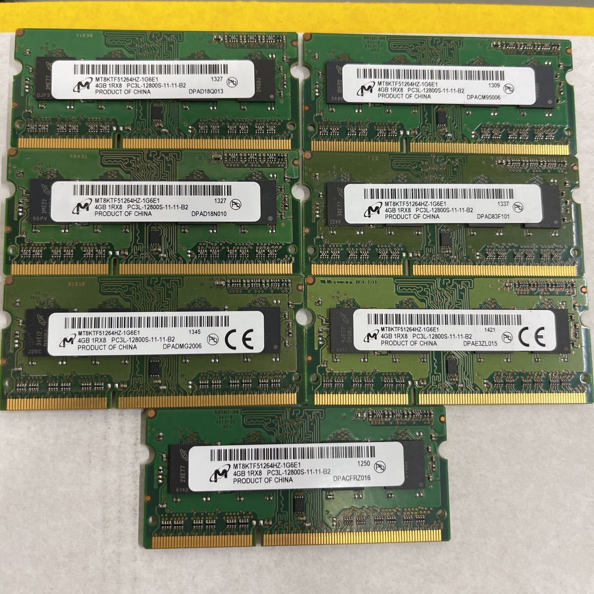 DDR4 メモリ 8GB×7枚 4GB×1枚 zジャンクメモリ 7枚セット