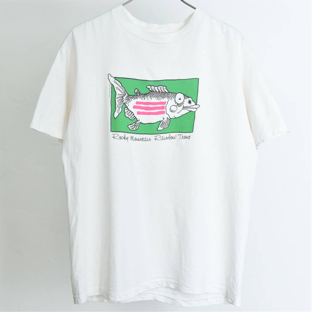 雰囲気◎ 80s 90s USA製 ニジマス Tシャツ ヴィンテージ 古着 雰囲気◎ 80s 90s USA製 ニジマス Tシャツ ヴィンテージ 古着