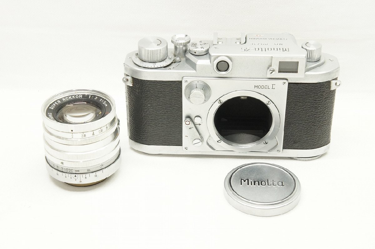 Minolta 35 Model II フィルムカメラ　ジャンク品 ミノルタカメラ ジャンクにて Minolta-35 MODELII 【公式通販】