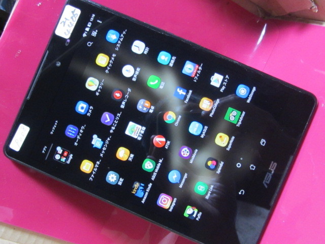 ジャンク simフリー ASUS ZenPad3 8.0 P008 タブレット 8型 黒 初期化