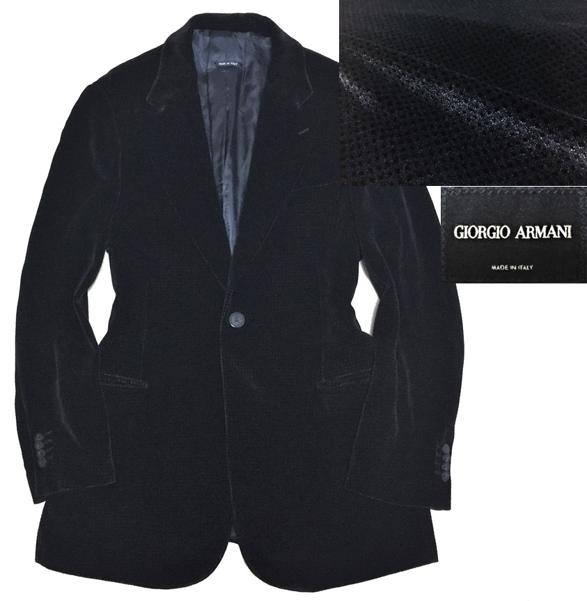 最高級 GIORGIO ARMANI ジョルジオ アルマーニ イタリア製 黒タグ