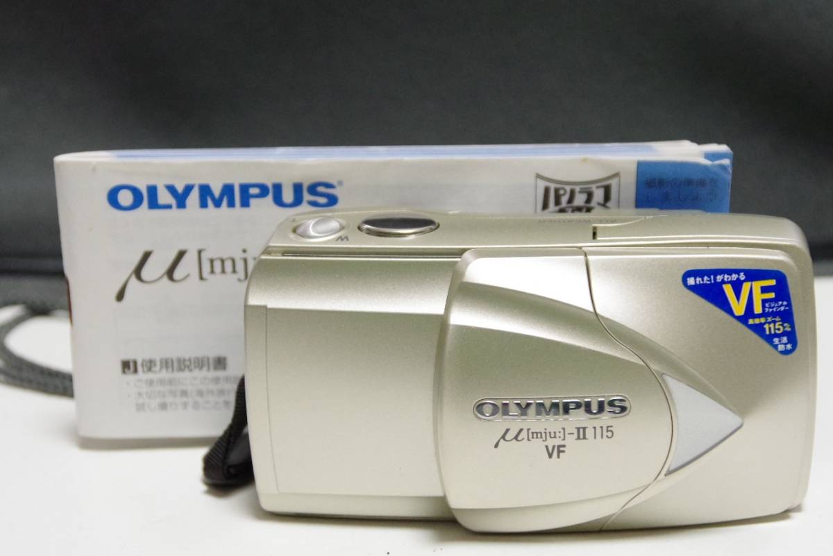 OLYMPUS 美品 μ 初代 □ ⁄ - 35mmf3 動作品 ブラック レア物 μミュー 0