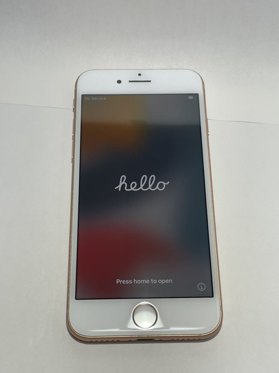 64GB ゴールド iPhone iPhone8 Apple 0 美品Apple SIMロック解除済み