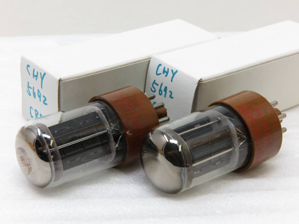 CBS JAN-CHY-5692 中古 2本セット JAN-CHY-5692 CBS 真空管 （ 6SN7 3本