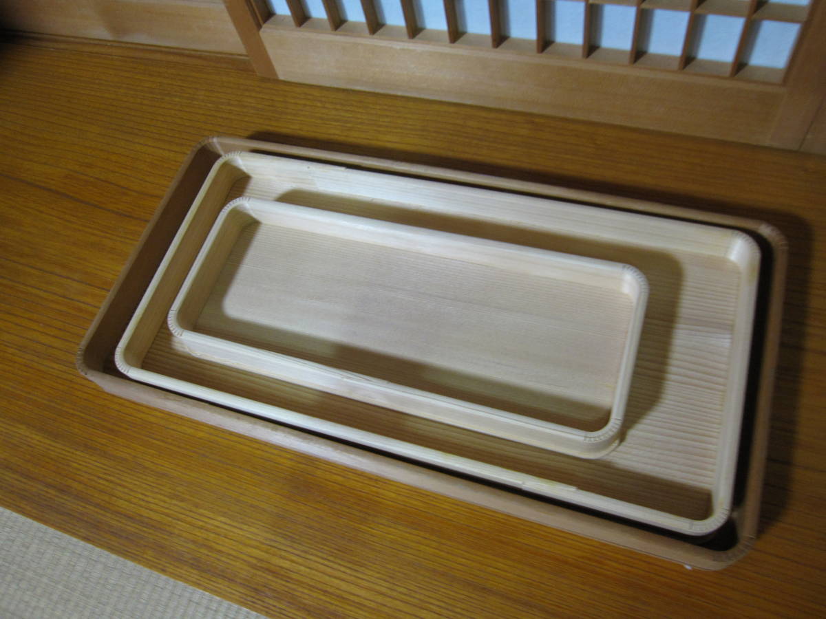 煎茶道具 盆 3点 木製 白木 長盆 一文字盆 お供え物盆 神具 お盆 長方形盆 運び盆(木工、竹工芸)|売買されたオークション情報 ...