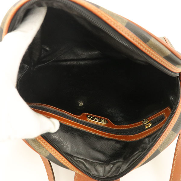フェンディ FENDI PVC レザー ペカン 2WAYバッグ 15-B 12306 ショルダー クラッチバッグ レディース 【xx】【中古】4000001801801473 FENDI フェンディ PVC G金具◆ヴィンテージ◆イタリア製◆A15143 トートバッグ トップハンドル
