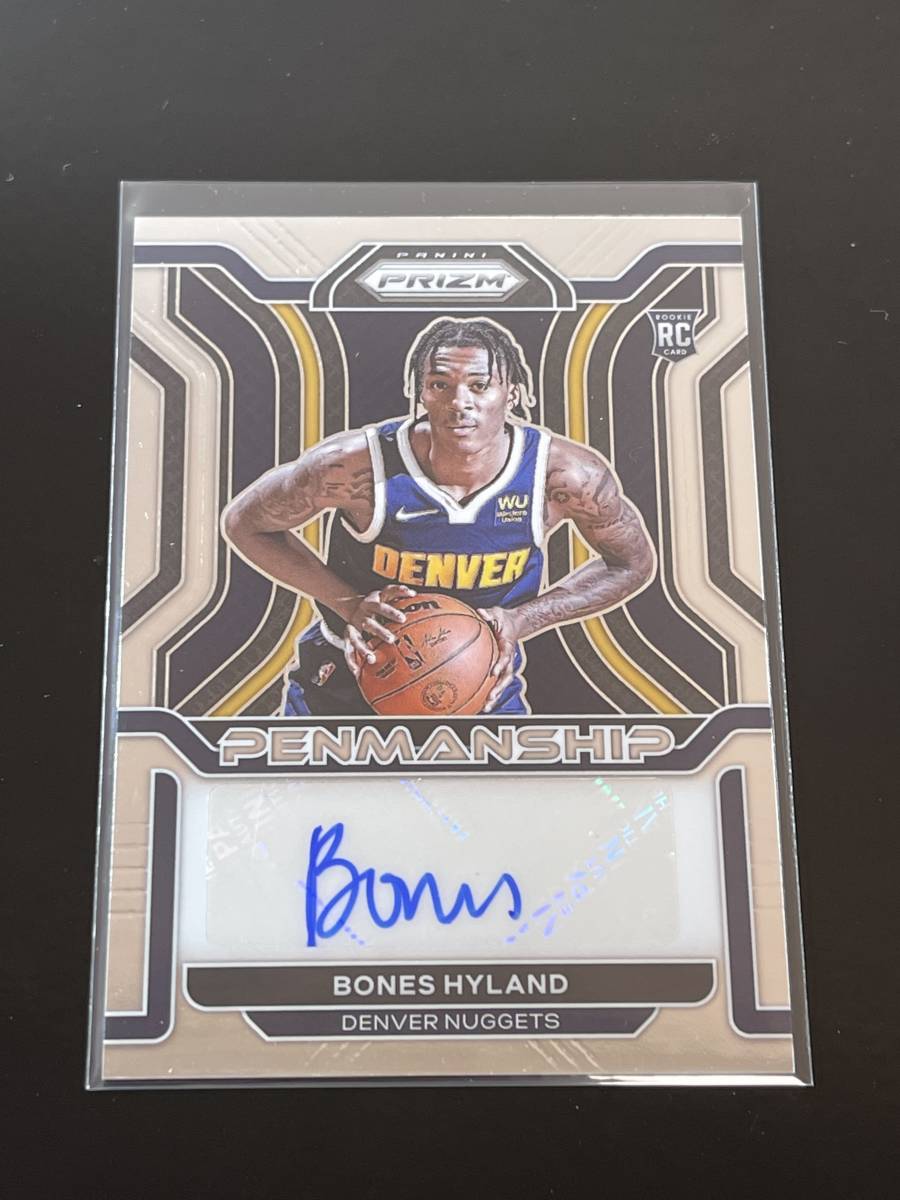 Bones Hyland【21/22 Panini Prizm】RC Rookie Penmanship Auto Bones